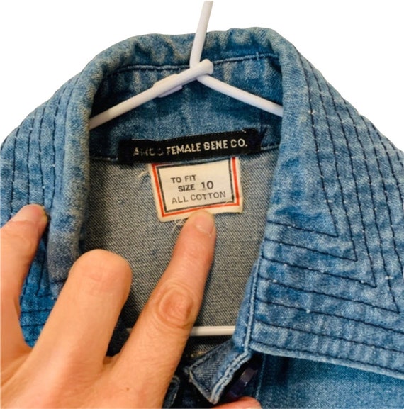 Vintage 1970’s AMCO crop denim jacket. Says size … - image 9