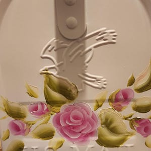 Hand Painted Mailbox beautiful pink Roses and Butterflies, Custom colors available, Unique gift, Home & Garden, housewarming Personalize it