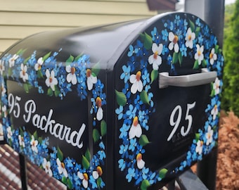 Tamara - Buzón extragrande pintado a mano – Buzón personalizado Magnolia, regalo para casa # GRATIS