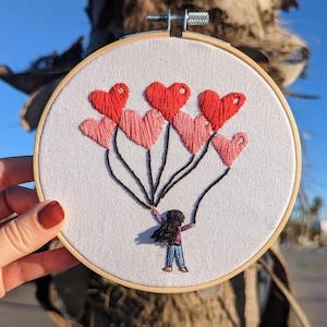 Easy Embroidery Pattern for Beginners Modern Embroidery Pattern Heart Embroidery Pattern Embroidery Tutorial Transfer Pattern