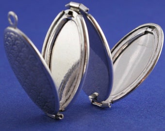 1 pc- Folding Locket, Family Multi-Photo Locket, Silver Plate Folding Locket, 4 Photo Locket, Mothers Day- SP-B0145655Q