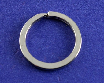 10 Stück- 25 mm Silber Spaltring, 25 mm, 12 Gauge, Antiqued Silber Schlüsselring, 1 Zoll Silberspaltring - SP-B03294