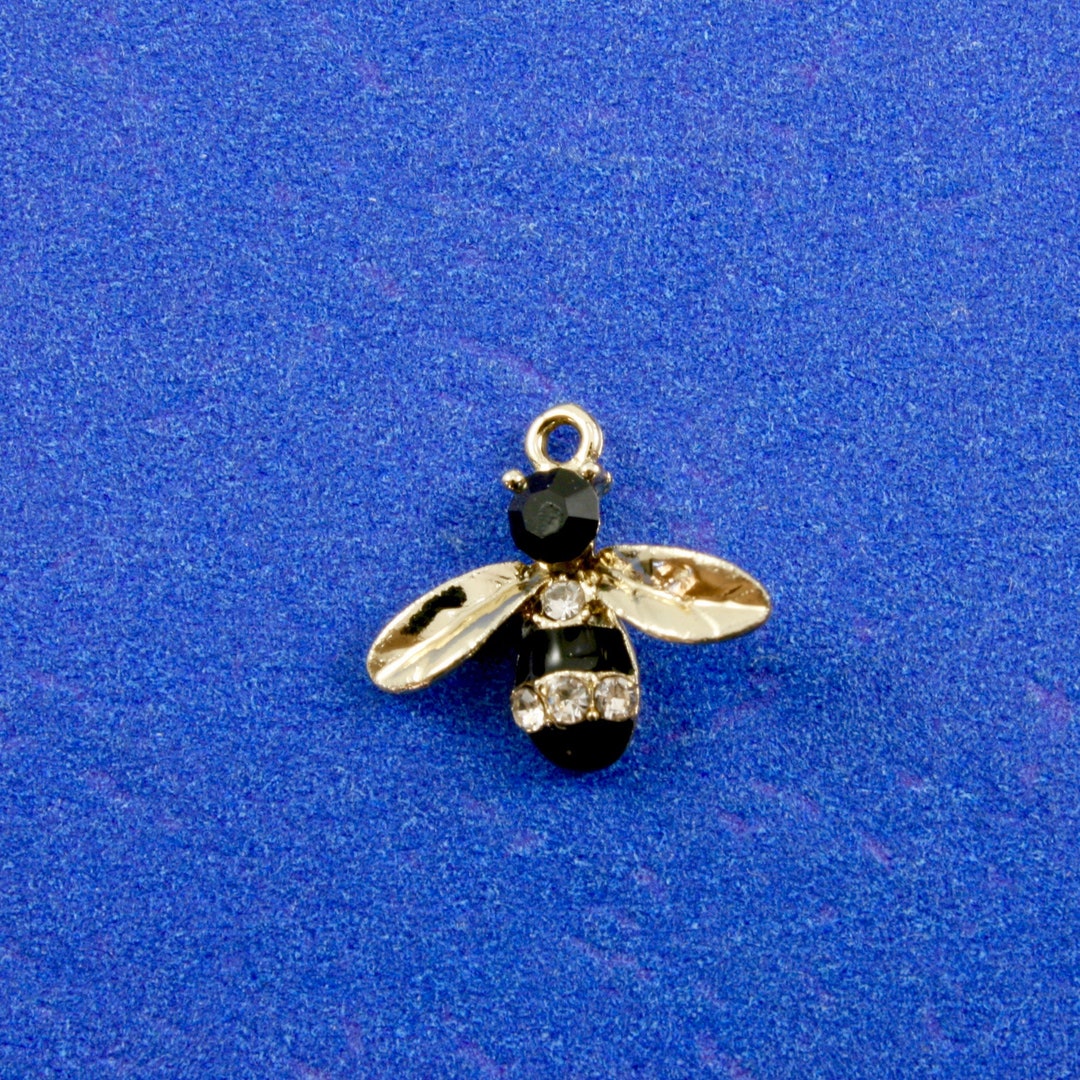 5 Pcs bee Charms Bumble Bee Charms Bee Pendants Gold Etsy