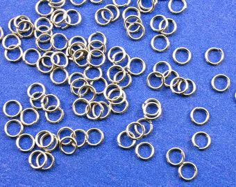 200 pcs -5mm Silver Tone Opened Jump Rings, 5mm Jump Rings, Round Silver Tone, 5mm Dia- AS-B0100165