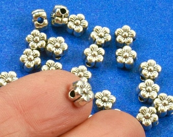 Goldia Sterling Silver Reflections Floral Spacer Bead Goldia Sterling Silver Reflections Floral Spacer Bead