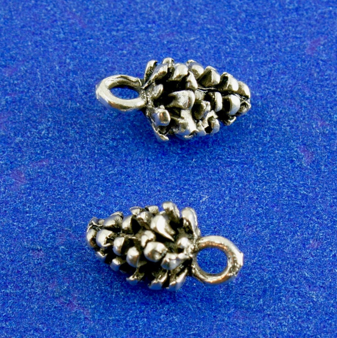 PH PandaHall 150pcs Pine Cone Charms – 5 Colors, 13x7mm Tibetan Style For Jewelry Making & Crafts