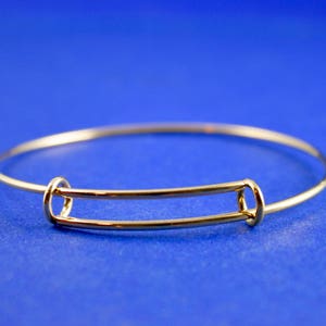 1 pc -Gold Plate Stainless Steel Wire Bracelet, Expandable Wire Bracelet, Gold Bracelet - GpStS-Q00922