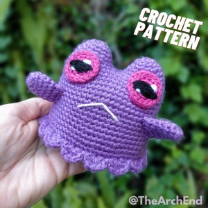 PATTERN Gorf the Frog Ghost - Amigurumi