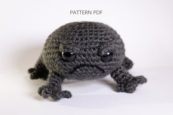 パターン ブラックレインフロッグ - あみぐるみカエル - Etsy 日本