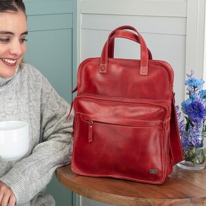 Süße Damen Messenger Bags, Rote Umhängetasche Leder, Top Henkeltasche Crossbody Tasche, Kleine Lederhandtasche