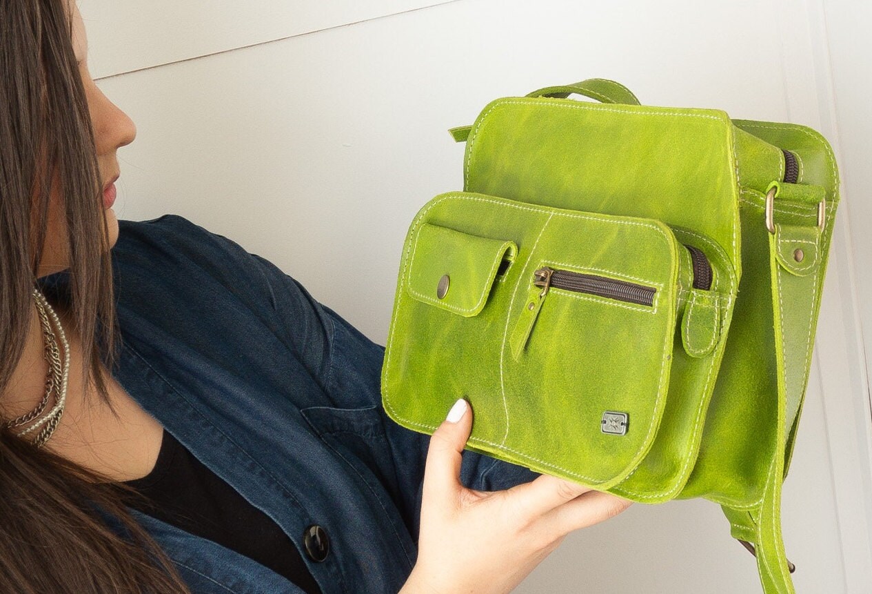 ショルダーバッグ・ポシェット V73 Women Messenger Bags 73BS8GX01MARTHAVERDE Green The Button Crossbody Bag – Stash Proof Incorporated