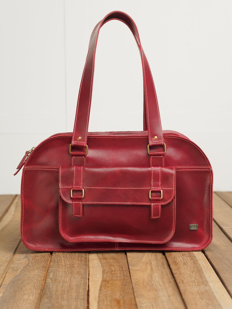 Leather overnight bag for women duffle bag for women gift Etsy