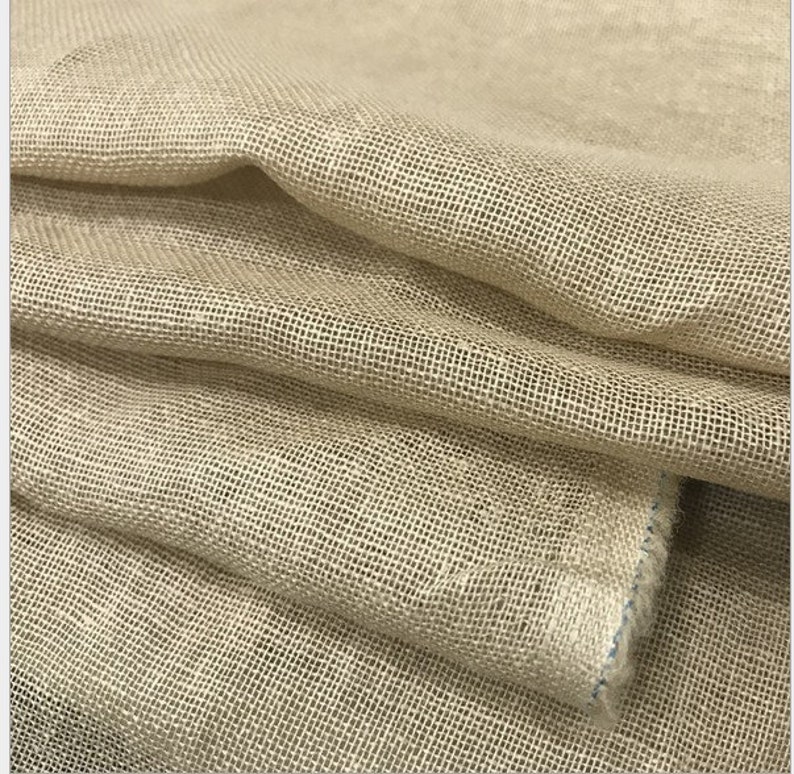Ramie Mesh Fabric1yard Ramie Fabric natural Fabricplain Etsy