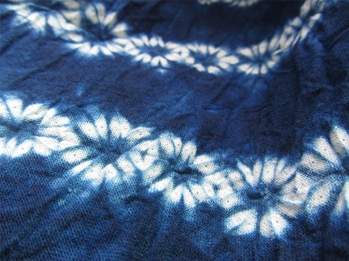 Brown - Shibori Tie-Dye Cotton Window Curtain (5 x 3 feet) (Single Piece)