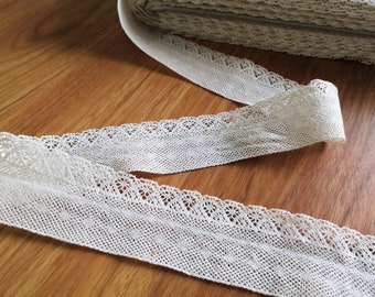 Crochet Lace Border - Cream Trim - Wedding Sew Vintage Craft,cotton ribbon