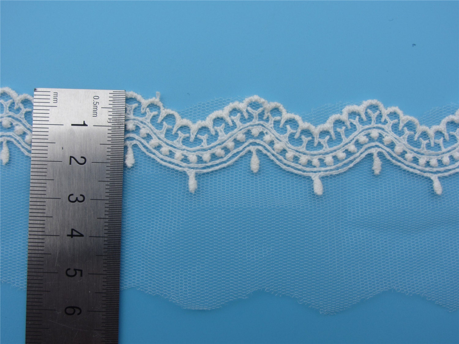 Daisy Flower Lace Trim Ribbon – 6 Yards Embroidered Sewing Trim For Crafts & Decor - View #8