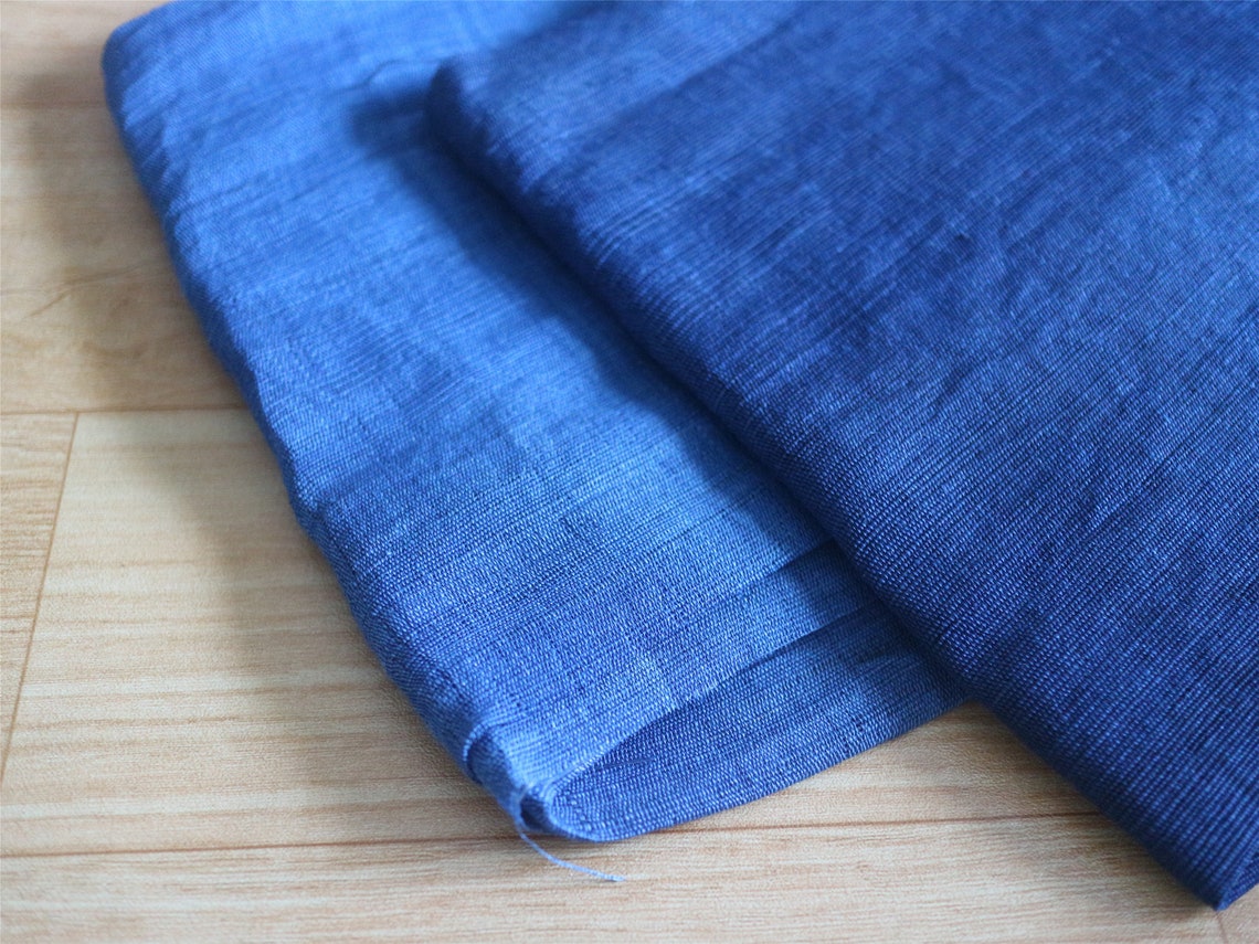 Ramie fabric by yardnatural colthingindigo Fabric-45CM/60cm | Etsy