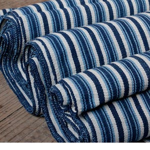 Natural hand weaving blue Fabric, 100% cotton fabriic width 45cm,Hand Woven fabric,Hand Woven Cloth