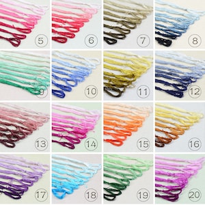 silk threads set, 8colors threads 20meters for each color,100% silk thread