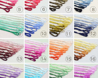 silk threads set, 8colors threads 20meters for each color,100% silk thread
