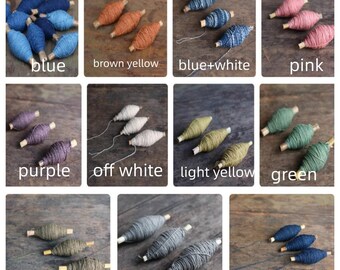 100% Cotton  thread for Wabi Sabi, DIY Embroidery, Tassels and Kumihimo-15 yards