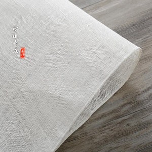 white ramie fabric ,natural colthing,plain Fabric-1yard ramie curtain Fabric
