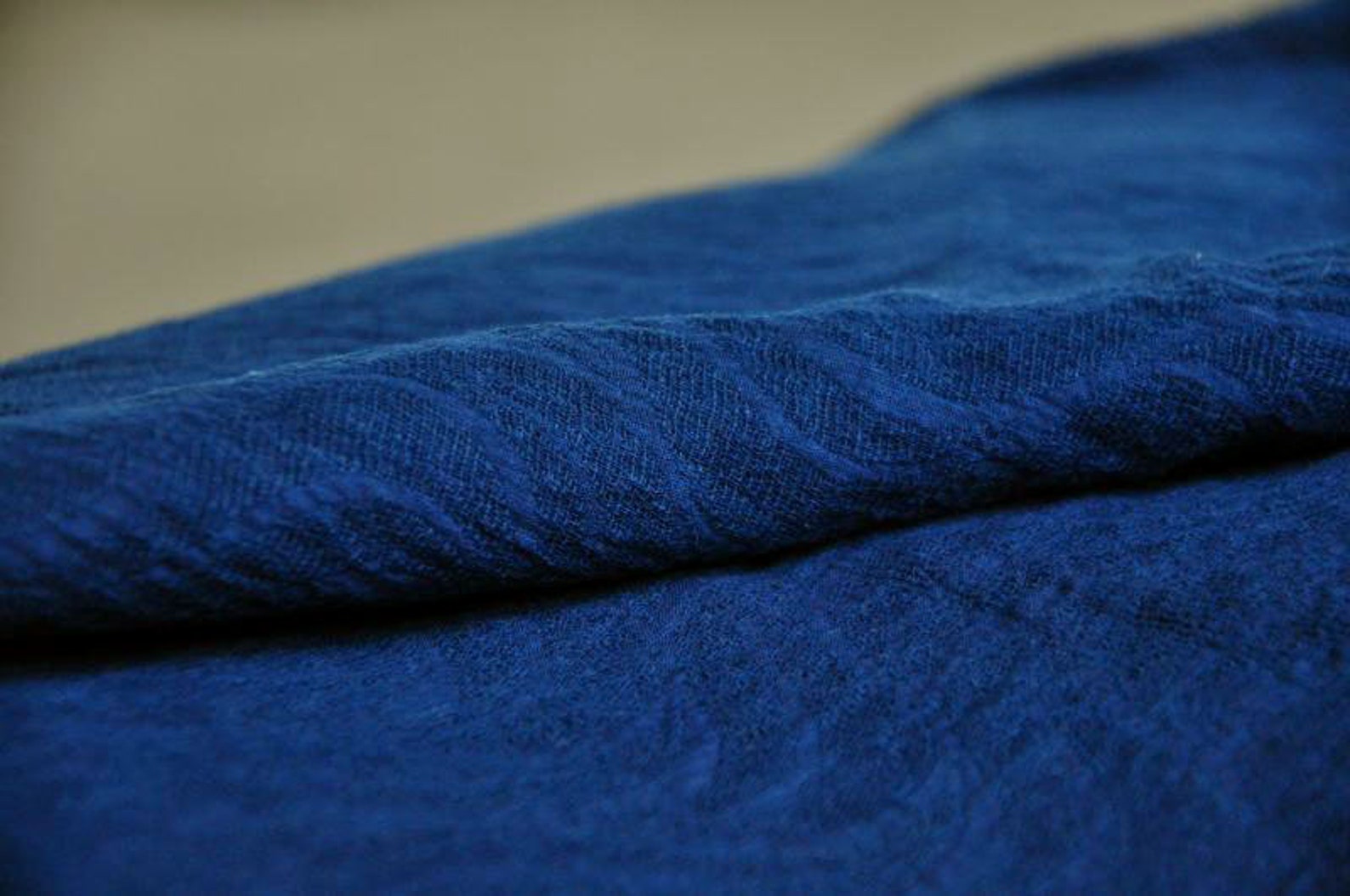 Natural Dyed Fabric Indigo Slub cotton fabirc Indigo blue Etsy