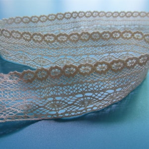 2yards beige Color trmming, Cotton Trim Clothing Decor-Crochet Lace ribbon trim vintage style-MXT011