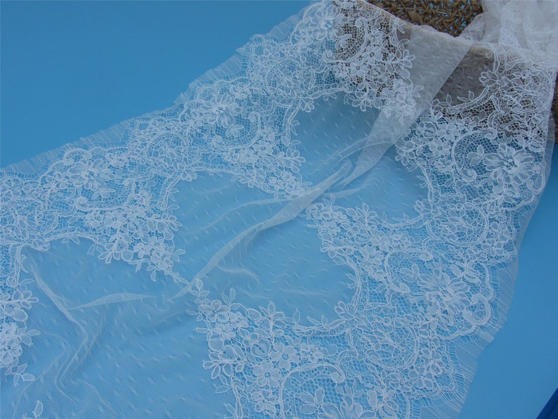 Lace Fabric Sell by Meter 20 Wide Bridal Veilcord Lace Etsy