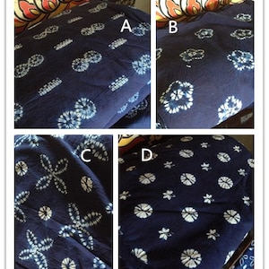 Natural Dyed blue Fabric, Hand Dyed Indigo Shibori Fabric ,100% cotton fabriic-Shibori cotton fabric