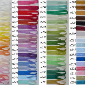 Hand Dyed Velvet Ribbon 10yds per Spool - Set of 2 Narrow - 10mm / .4 / Latte