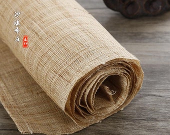 1yard ramie fabric ,natural colthing,plain Fabric-50cm wide- ramie curtain Fabric