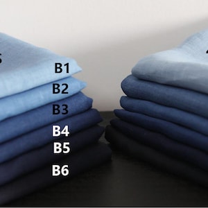 1meter Natural Dyed Fabric,  Indigo 100% ramie fabirc