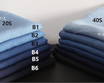 1meter Natural Dyed Fabric,  Indigo 100% ramie fabirc