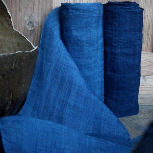 ramie fabric by yard,natural colthing,indigo  Fabric-45CM/60cm wide- ramie curtain Fabric