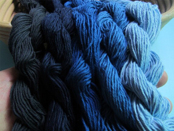 5colors chaque bleu Indigo teint coton fil 50 m pour chaque 5colors couleur, fil 100 % coton pour Wabi Sabi, broderie Sashiko, pompons et Kumihimo e20ac2 5colors chaque bleu Indigo teint coton fil 50 m pour chaque 5colors couleur, fil 100 % coton pour Wabi Sabi, broderie Sashiko, pompons et Kumihimo e20ac2