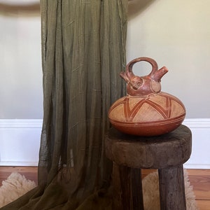 Peruvian 2-Spout Ceremonial Vessel
