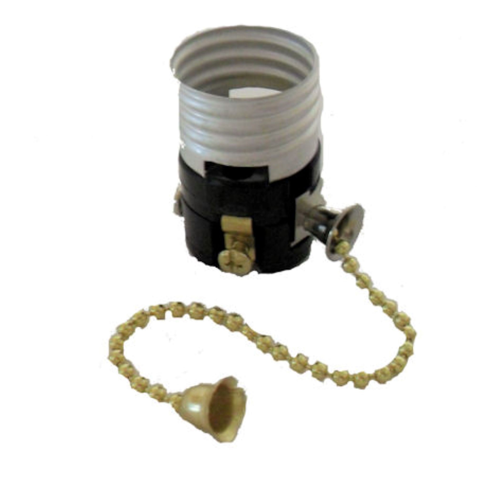 Lamp parts TR-9 Off-on BRASS-PLATED pull chain sockets 