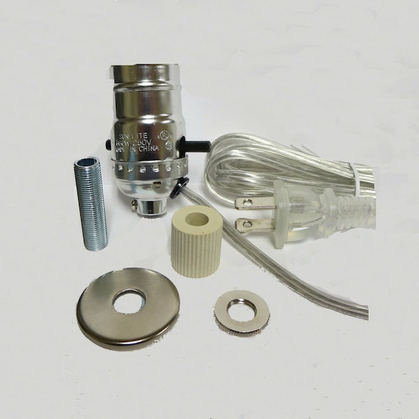 Nickel pre-wired bottle kits - 5/8" adapter