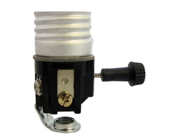 3-terminal nite-lite lamp socket with hickey TR-49