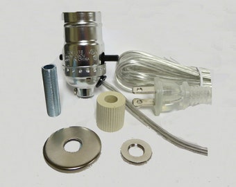 Silver pre-wired bottle kits - 1" rubber adapter BK-S1516