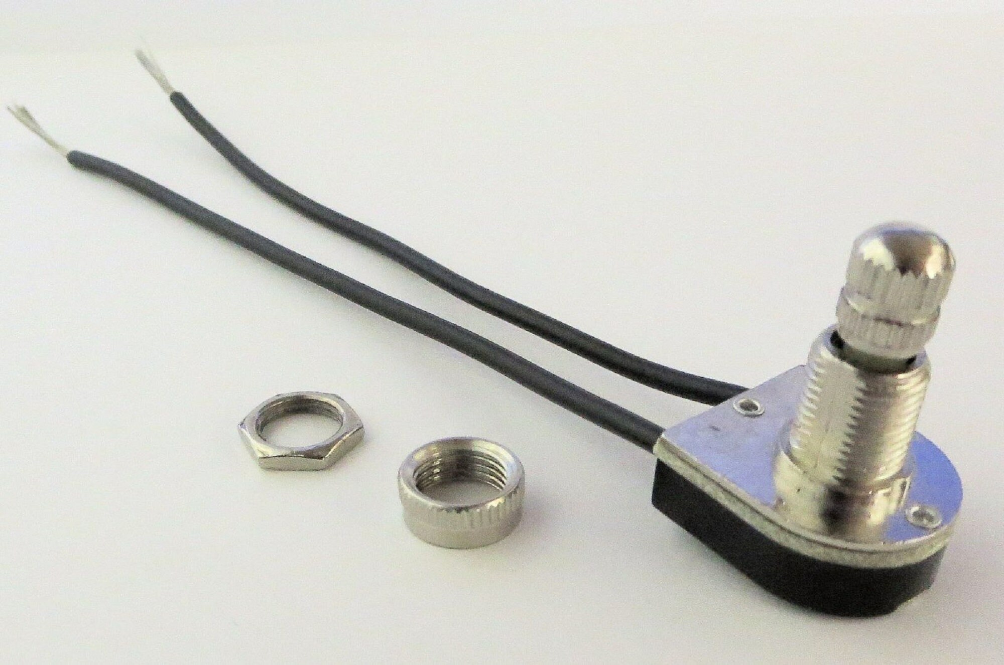 Nickel Single Pole Rotary Canopy Switch 3/8 Nipple Etsy