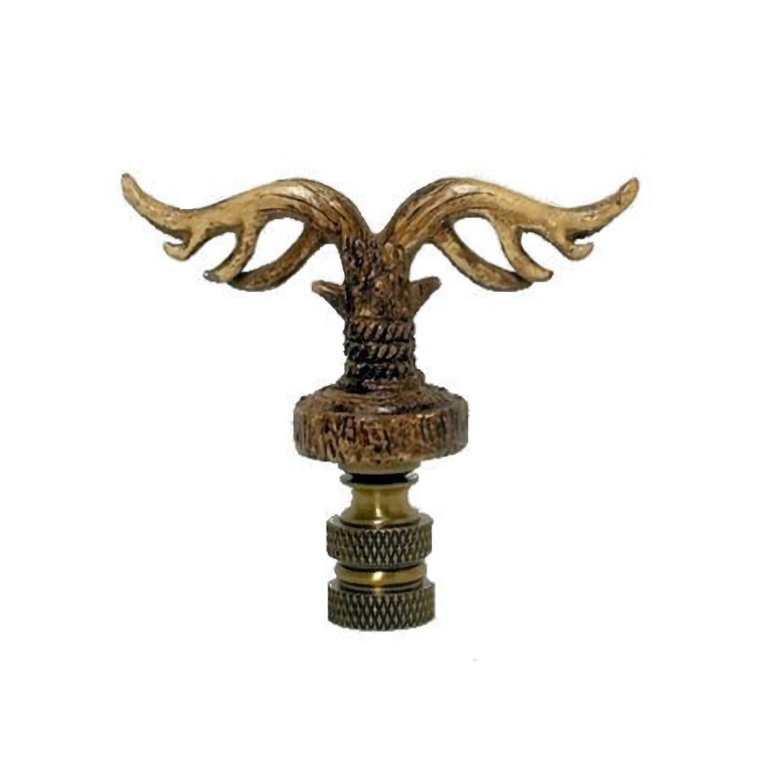Satco Oriental Brass Finial - 2-3/4 Inch, 1/4-27 Thread, Decorative Lamp Or Curtain Rod Finial - View #10
