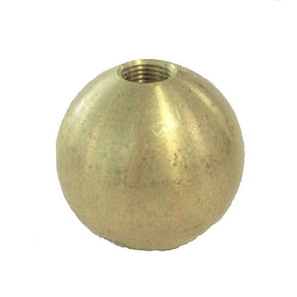 3/4" UNFINISHED BRASS BALL With 3/8" Threaded hole