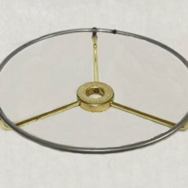 6" Top Brass-plated spider to make lamp shade