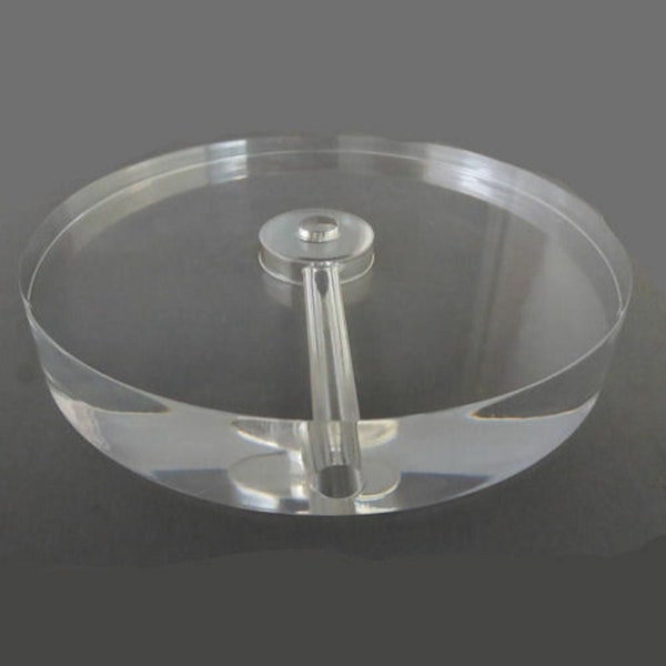 7" Acrylic clear round lamp bases in lots of 1, 2, 3, OR 4...Free shipping