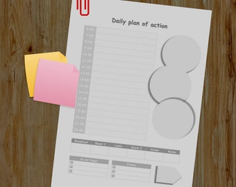 Printable Daily To Do List a5 a4 insert Planner Organiser