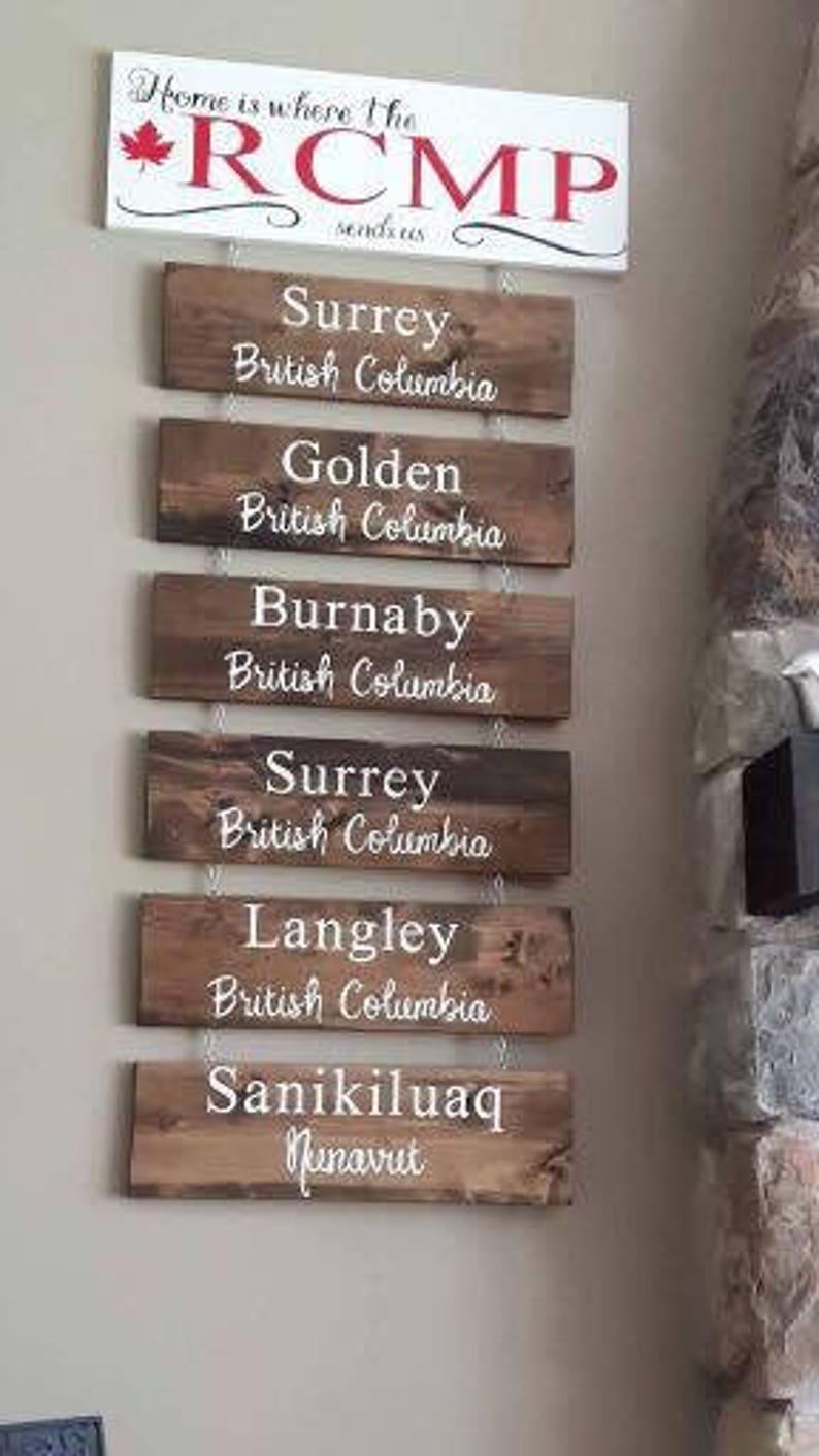 Home is where the RCMP sends us rcmp rcmp art rcmp gift Etsy