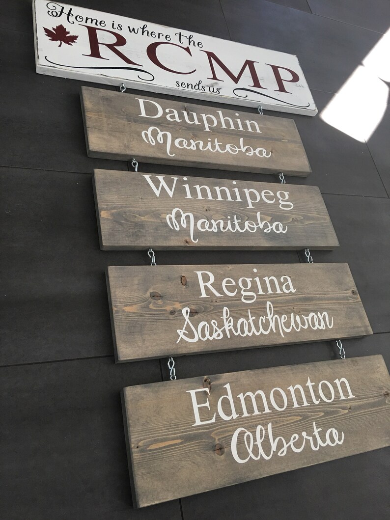 Home is where the RCMP sends us rcmp rcmp art rcmp gift Etsy