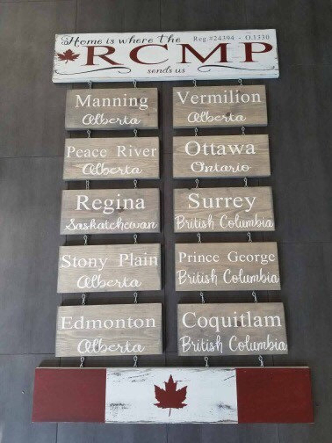 Home is where the RCMP sends us rcmp rcmp art rcmp gift Etsy